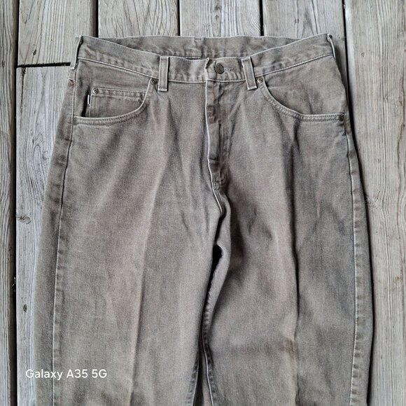 Vintage L.L.Bean Double L Natural Fit Mens Jeans 34x34 Beige Denim Made In USA 1 - Picture 2 of 9
